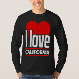 I Love California Best Home State I Heart Califor T-Shirt