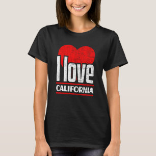 I Love California Best Home State I Heart Californ T-Shirt