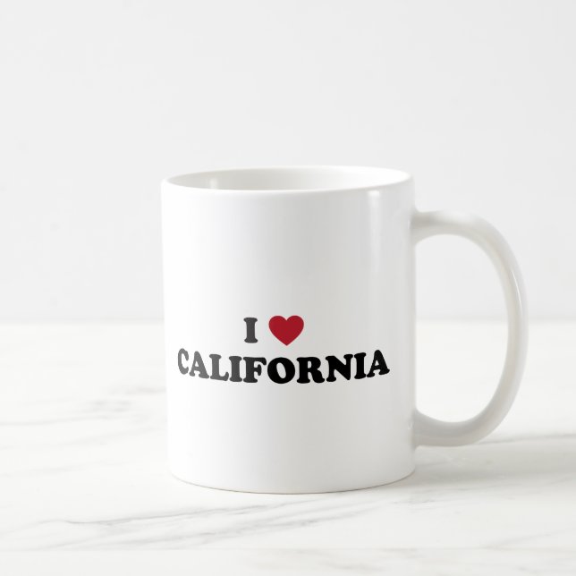I Love California Coffee Mug (Right)