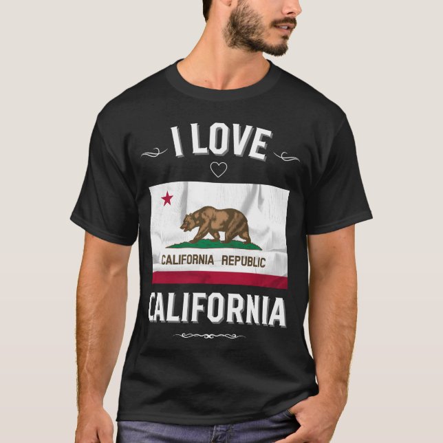 I Love California friend T-Shirt (Front)