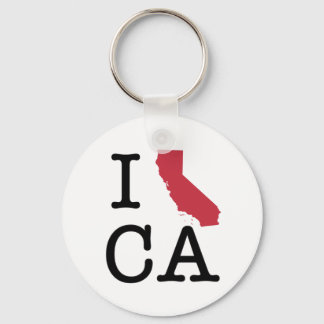 I Love California Key Ring