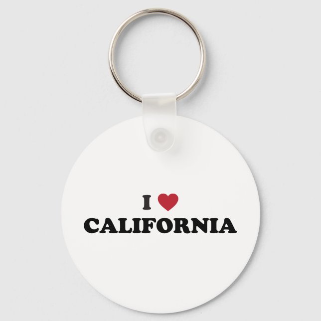 I Love California Key Ring (Front)
