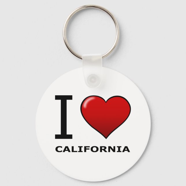 I LOVE CALIFORNIA KEY RING (Front)