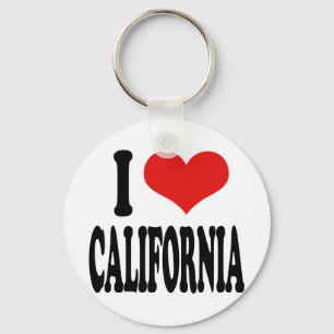 I Love California Key Ring
