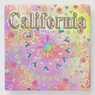 I LOVE California Lucky Golden Coaster