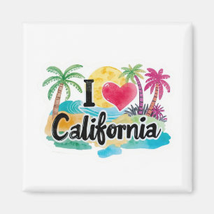 I Love California Magnet