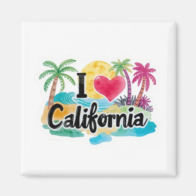 I Love California  Magnet (Front)