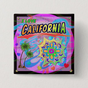 I LOVE California True Progress Button