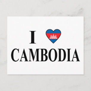 I Love Cambodia Postcard