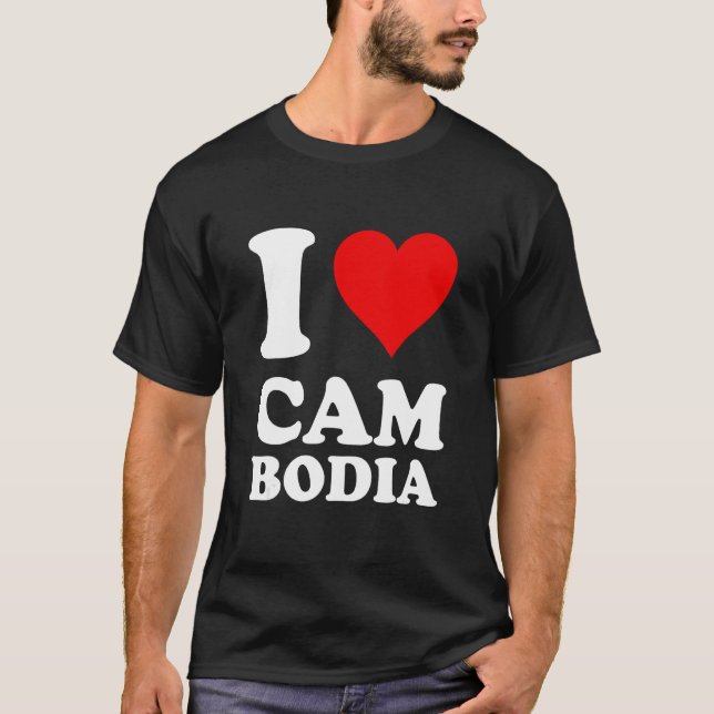 I Love Cambodia T-Shirt (Front)