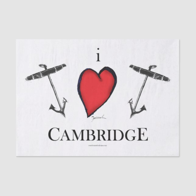 I LOVE CAMBRIDGE TISSUE PAPER (Front)