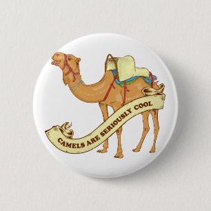 I love camels 6 cm round badge