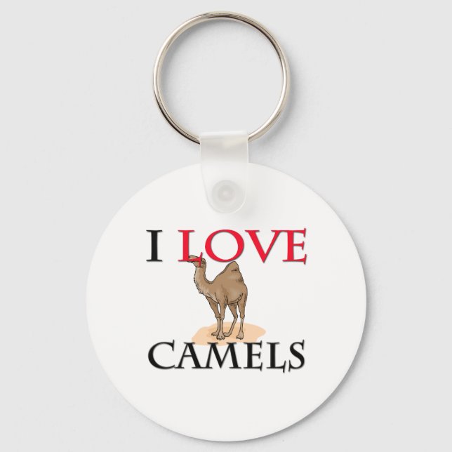 I Love Camels Key Ring (Front)