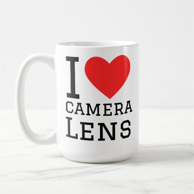 I love camera lens coffee mug (Left)