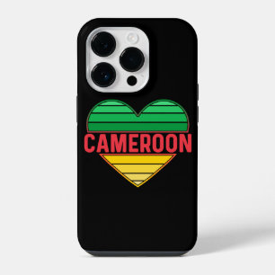 I Love Cameroon, Cameroonian Heart iPhone 14 Pro Case