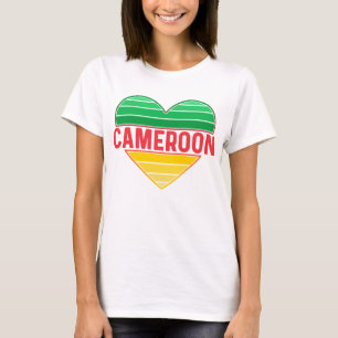 I Love Cameroon, Cameroonian Heart T-Shirt