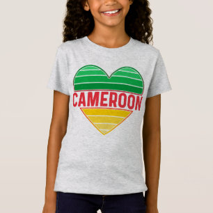 I Love Cameroon, Cameroonian Heart T-Shirt