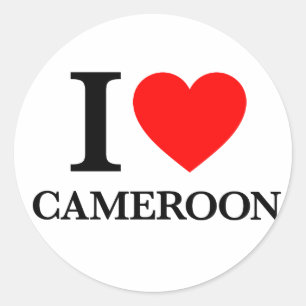 I Love Cameroon Classic Round Sticker