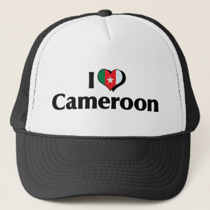 I Love Cameroon Flag Trucker Hat
