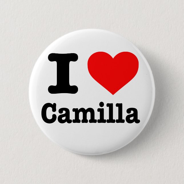 "I love Camilla" button (Front)