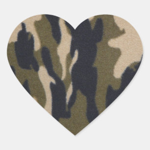 I love Camo! Heart Sticker