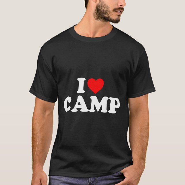 I Love Camp - Heart T-Shirt (Front)