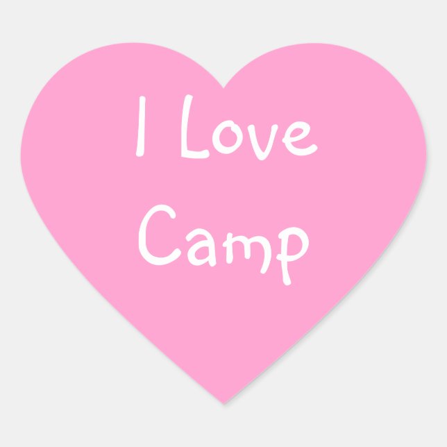 I Love Camp Stickers (Front)