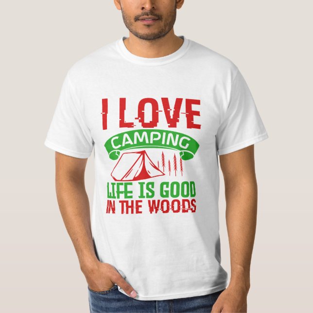 I love Camping gift T-Shirt (Front)
