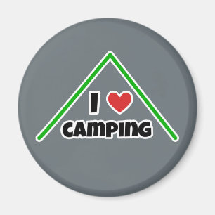 I love Camping Magnet