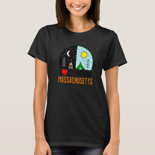 I Love Camping Massachusetts America Outdoors Natu T-Shirt