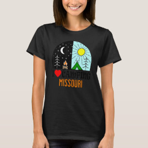 I Love Camping Missouri America Outdoors Nature Hi T-Shirt