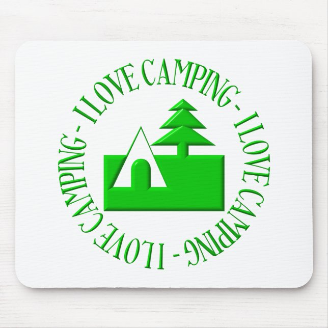 I love camping mouse mat (Front)