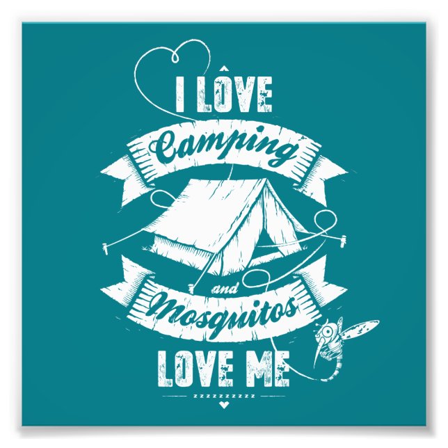 I love camping photo print (Front)