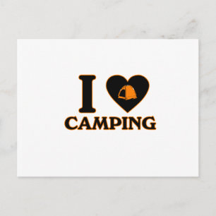 I Love Camping Postcard