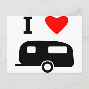 I Love Camping Postcard