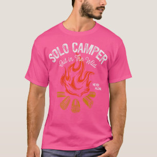 I Love Camping Solo Campers Campfire T-Shirt