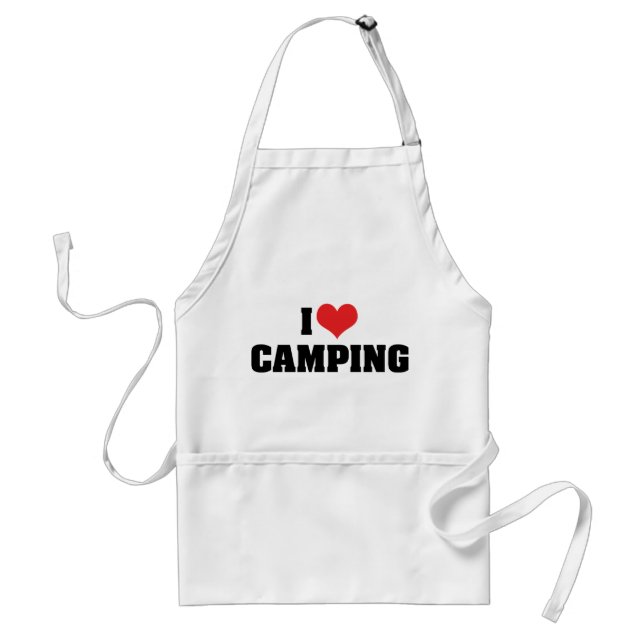I Love Camping Standard Apron (Front)