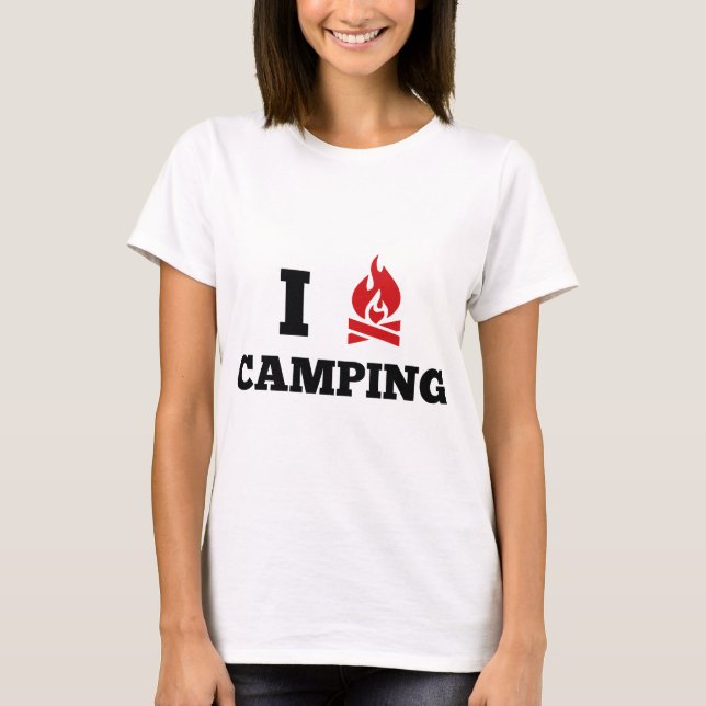 I Love Camping T-Shirt (Front)