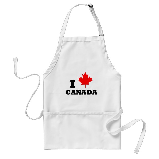 I Love Canada Apron (Front)