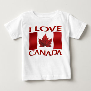 I Love Canada Baby Shirt Canada Baby Souvenirs