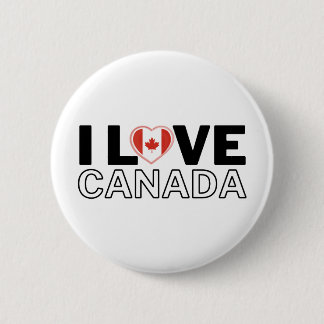 I LOVE CANADA - For real Canadians! 6 Cm Round Badge