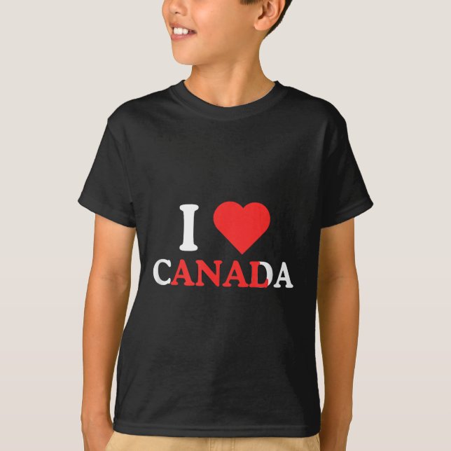 I Love Canada Funny Adult Humour Unhinged Raunchy  T-Shirt (Front)