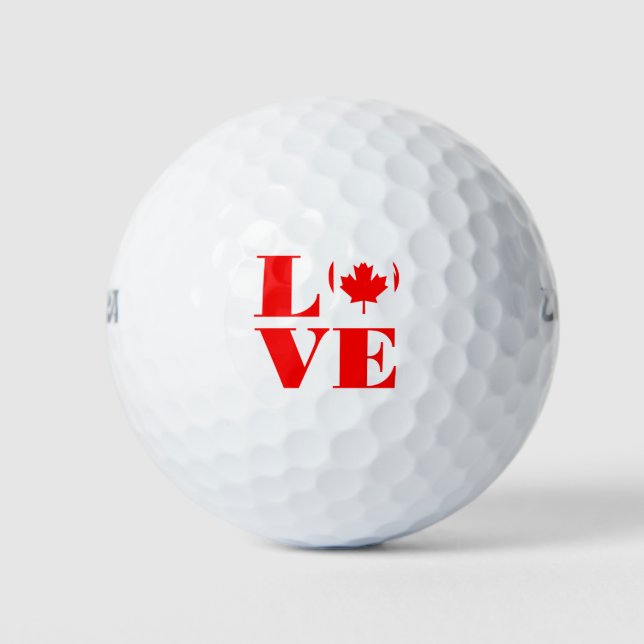I love Canada Golf Balls (Front)