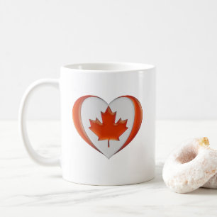 I Love Canada Heart Flag Maple Leaf Not for Sale Coffee Mug