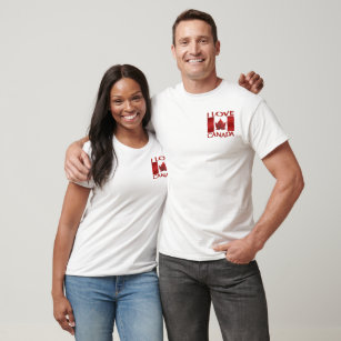 I Love Canada Jacket Men's Canada Track Jacket T-Shirt