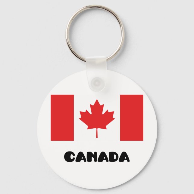 I Love Canada Key Ring (Front)