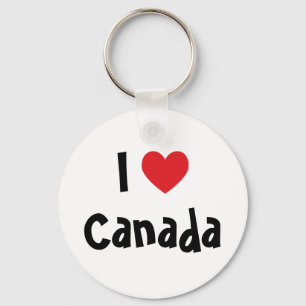 I Love Canada Key Ring
