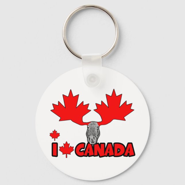 I love Canada Key Ring (Front)