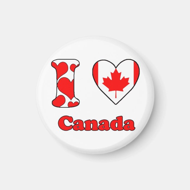 I love Canada magnet (Front)