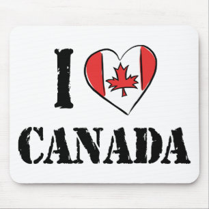 I Love Canada Mouse Mat